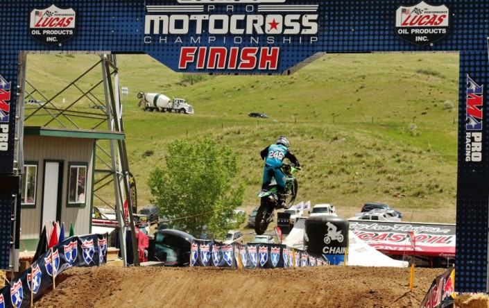 Mikey Henderson Thunder Valley AMA Motocross finish line